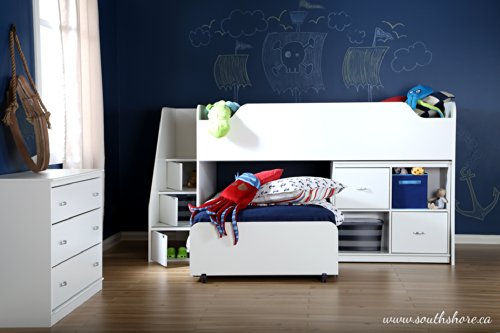 South Shore Mobby Mobile Storage Unit, Pure White #TOP3
