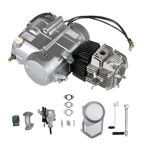 GSHIOIO 125CC 4-Stroke Engine Motor, Dirt Bike Engine Kit Single
