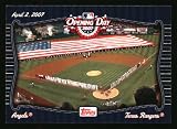 2007 Topps Opening Day Team vs Team #OD14 Texas Rangers/Los Angeles Angels