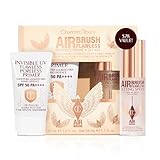 Charlotte Tilbury Protect & Prime Makeup Kit - Invisible UV Flawless Primer SPF 50 + Airbrush Flawless Setting Spray Duo - Hydrating, Smoothing & Long-Wear Makeup Essentials