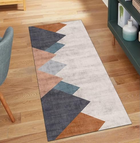 Alfombra de pasillo multicolor de 110x200 cm lavable para decorar el hogar 2