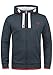 Produktbild !Solid BenjaminZip Pile Herren Sweatjacke Kapuzen-Jacke Zip-Hoodie Mit Teddy-Futter, Größe:3XL, Farbe:INS BLU M (P8991)