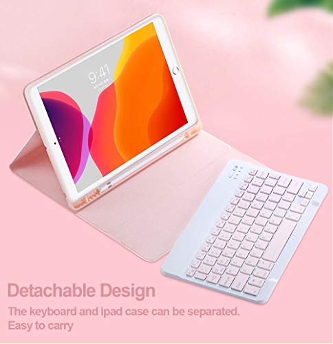 Keyboard Case with Mouse for iPad Air 11-inch M4/M3/M2 (2026/2025/2024)/iPad Air 5th/4th Gen， Candy Slim Detachable Magnetic Keyboard Mouse Set with Pencil Holder，Pink by QIYIBOCASE - Image 3