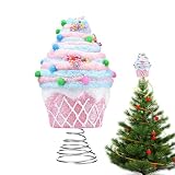 Candy - Punta para árbol de Navidad, decoración de árbol de Navidad, diseño de caramelo