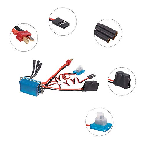 Goolrc 2435 4800Kv 4P Sensorless Brushless Motor With 25A Brushless Esc（Electric Speed Controller）For 1/16 1/18 Rc Car Truck #TOP5