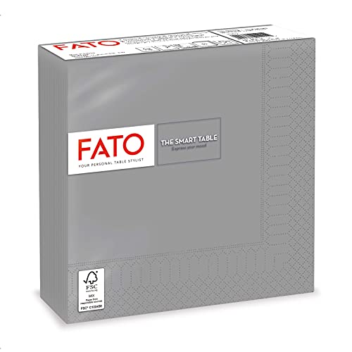 Fato, serviettes en papier jetables, idéales pour les déjeuners informels et les buffets, paquet...