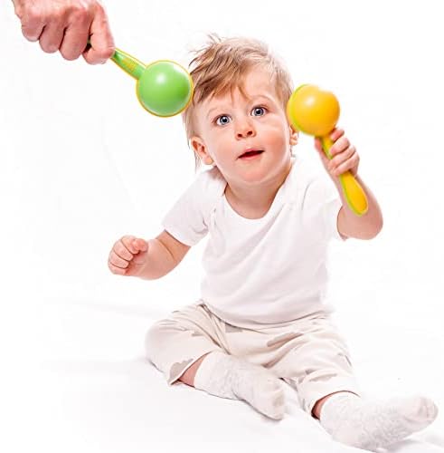 Maracas -Yellow Pair - Educational Musical Instruments For Adults, Children And Sensory Play