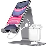 Bestand 2 in 1 Charger Dock, Phone Desktop Tablet Holder for Airpods, iPhoneX/XS/XS Max/XR/8/8 Plus/Samsung Galaxy S10/S9/S9+/iPad Grey