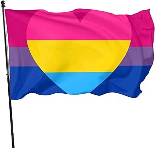Bisexual Panromantic Bi Pan Pride Flag Themed Welcome Home House Garden Yard Decor 3 X 5 Ft Jumbo Large Huge Flag Party Outdoor Outside Decorations Ornament Picks
