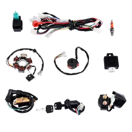 Bobine d'allumage 50/70/90/110 CC CDI, faisceau électrique complet, bobine métier à tisser, système d'allumage, harnais d'assemblage, kit câblage ATV/Quad