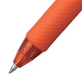 Pentel EnerGel-X Retractable Liquid Gel Pen (0.7mm) Metal Tip, Orange Ink, Box of 12 (BL107-F) – view 2