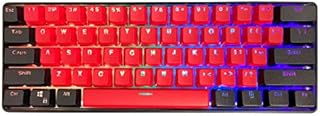 Kraken Pro 60 - BRED Edition 60% Mechanical Keyboard RGB Gaming Keyboard (Silver Speed Switches)