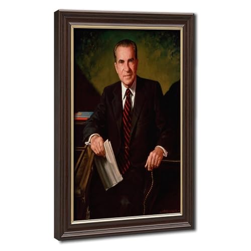 Richard Nixon impression sur toile portrait décoration murale salon