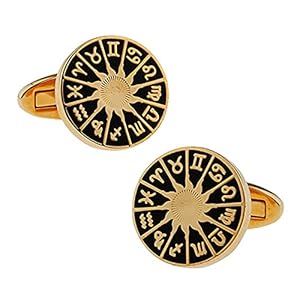 Manchetknopen, Sterrenbeeld Astrolabium Gouden Mode Heren Frans Shirt Accessoires Retro Zakelijke Manchetknopen, Klassiek