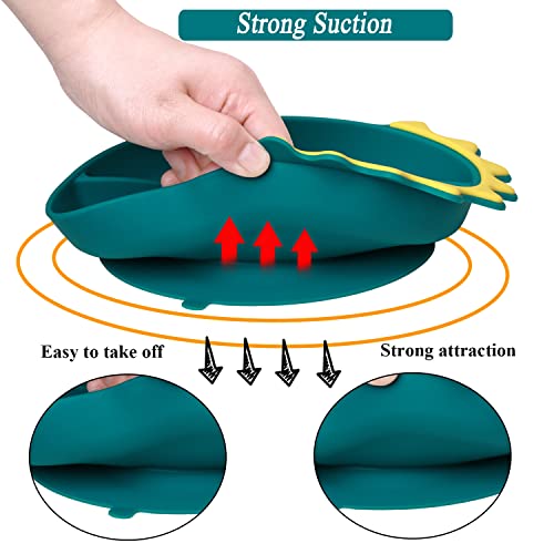 Nicingu SUCTION PLATE S For Baby,Silicone Toddler Plates thumb #2