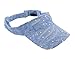 Greatlookz Glitter Sequin Visor for Ladies, Light Blue