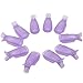 Produktbild JOOFFF 10 Stück Acryl Kunststoff Nail Art weg tränken Clip Cap polnischen Remover Wrap Nagel Werkzeug, lila