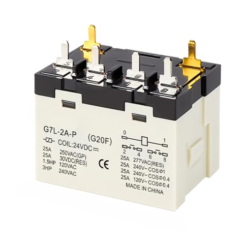 Relais G7L-2A-P 24VDC anti surchauffe pour circuit électrique 220V 25A