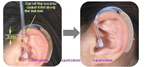 2 x Universal Sound Tube + 6 x Ear plugs /eartips /domes for BTE Hearing Aids