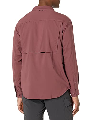 Image of Columbia Men's Silver Ridge Utility Lite Long Sleeve, Light Raisin, X-Small