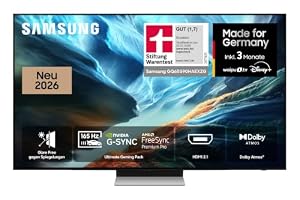 Samsung OLED S90H 4K 65 Zoll (163 cm), UHD Fernseher, Antireflexion mit Glare Free, OLED HDR+, Ultimate Gaming Pack (NVIDIA G-SYNC & AMD FreeSync Pro) mit 165Hz, HDMI 2.1, Dolby Atmos, Smart AI TV