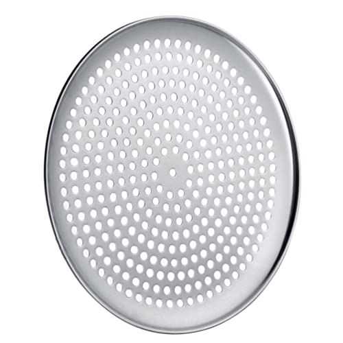 Teglia Per Pizza Con Fori 1 Pezzo - Base Forata Per Cottura Croccante, Acciaio, Diametro Standard