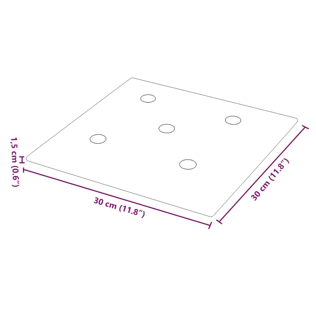 vidaXL 12x Paneles de Pared Dormitorio Sala de Estar Comedor Decoración Interior Salón Revestimiento Autoadhesivos Cuero Sintético Rojo Tinto