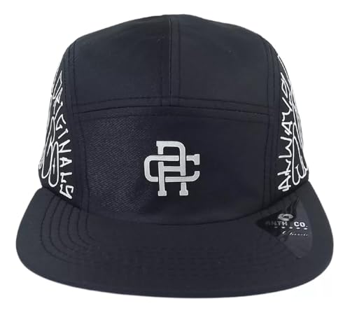 Boné Five Panel Anth.co Swag Style Skatista Com Aba Reta Fitão Ajustável Cor:Preto