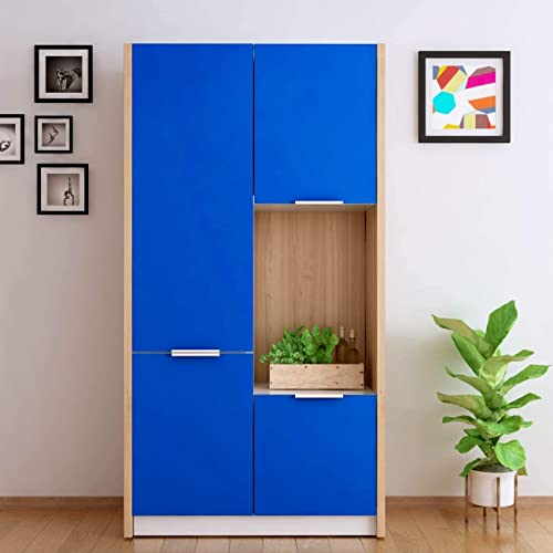 Image of HOME13 Royal Blue Contact Paper Matte Self-Adhesive Paper for Decorating Wall Table Wall, Door and Furniture (24inches By 48inches, Royal Blue Matte Wallpaper)
