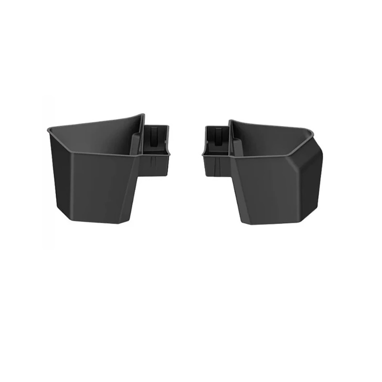 Lhdktee Cargo Cover For Tesla For Model Y 2025 For Launch For Juniper 2025+ Rear Trunck Side Storage Box With Flocking Or TPE Lids Covers Rear Trunk Parcel Shelf(2piece Bucket only)