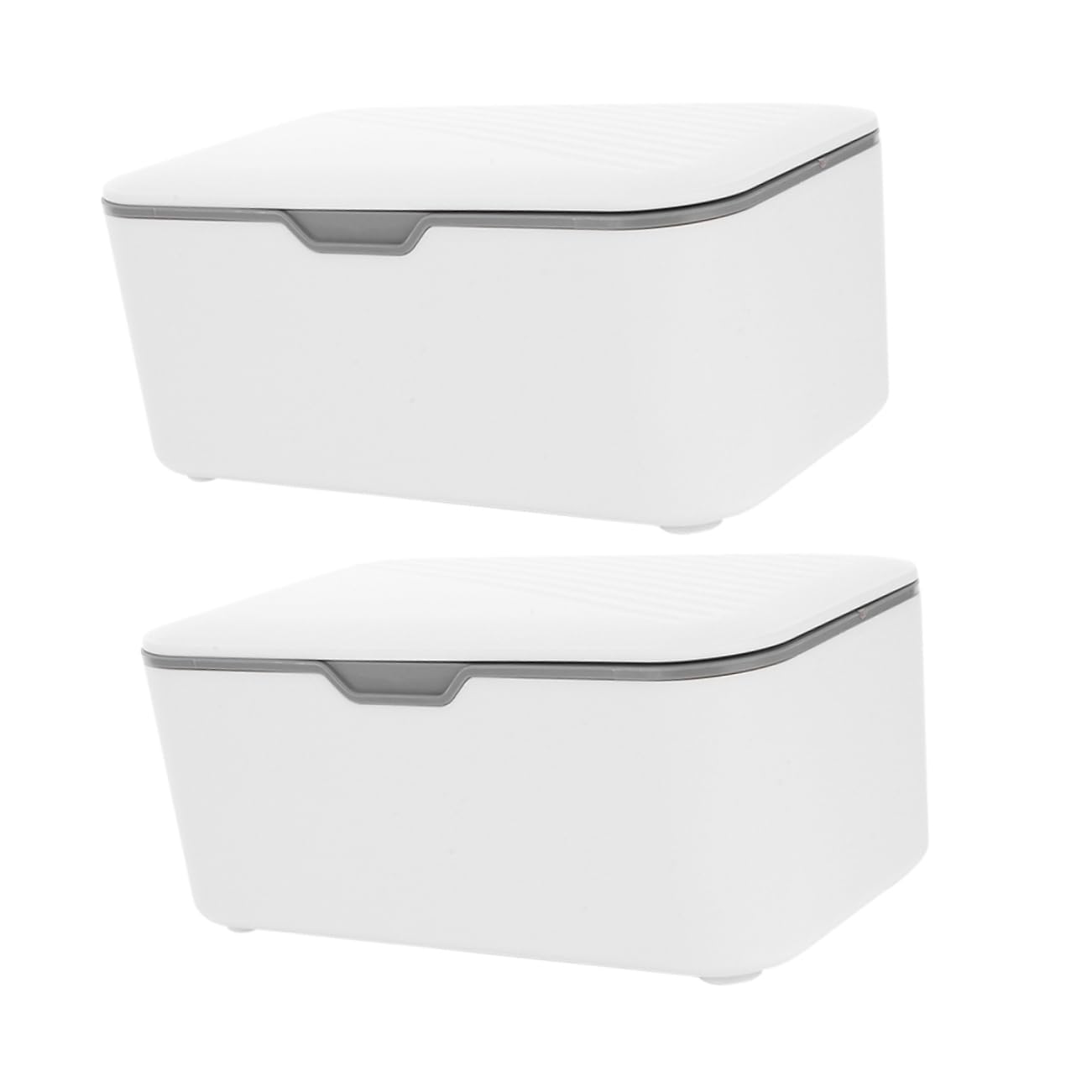 2pcs Portable Wipe Dispenser Boxes Reusable Storage Container for Wet Dry Wipes Dustproof Sealed Tissue Holder for Home Travel Diaper Bags Modern Design