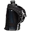 Nathan SpeedDraw 2 Insulated Handheld Running Water Bottle Flask Double-Wall Insulation, Ergonomic Grip, Blast Valve Cap, Phone & Key Storage Pockets, Reflective Design - 12oz, Black
