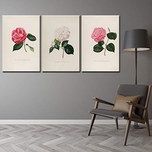 Affiche impression fleurs moderne et décoration murale triptyque - 4