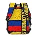SEOCKA Vintage Colombian Flag Colombia Roots Casual Backpack Travel Pack Bag Laptop Backpacks With Side Pockets Front Zipper Pockets Bookpack Daypack Picnic Rucksack Computer Bag