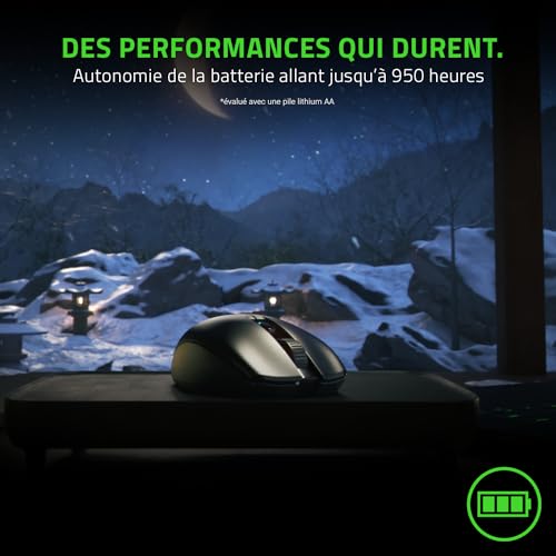 Razer Orochi V2 - Souris Gaming sans Fil avec Jusqu'à 950 Heures d'Autonomie (Design Ultra-léger, sans Fil HyperSpeed & Bluetooth, Interrupteur de Souris Mécanique 2e Gen) Noir