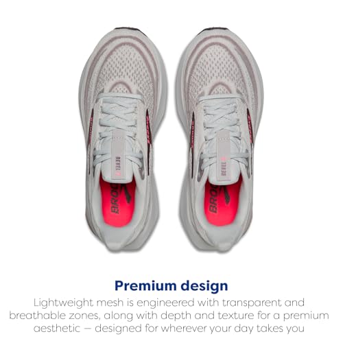 Brooks Women’s Revel 9 Neutral Running & Walking Shoe - Grey/Rose/Raisin - 9.5 Medium - image 4