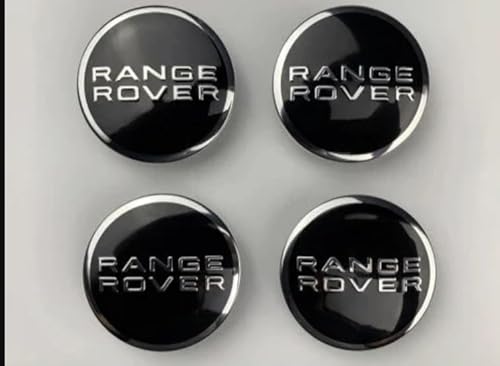 Fits Range Rover Hub Caps Car Hub Centre Caps Waterproof Wear-Resistant Wheels Center Caps Badge Logo Accessories Compatible for R.ange Rover 63mm, Set of 4