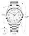 Imagen de CIVO Reloj Hombre Fácil de Leer: Acero Inoxidable Plateado Analógico Esfera Grande Blanco Impermeable