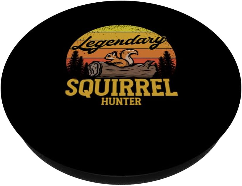 Funny Legendary Squirrel Hunter | Squirrel Hunting PopSockets Standard PopGrip image 2