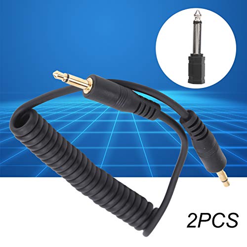 2Pcs Universal 3.5Mm Male To 6.35Mm Male Digital Camera Flash Connect,Flash Synchronization Cable,Plug And Play #TOP4