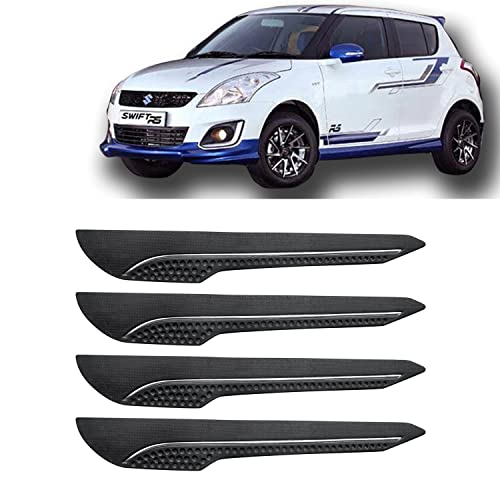 Image of AOSIS-Car Bumper Protector /Bumper Guard for Maruti Suzuki Swift RS with Single Chrome Stripe (4-Pcs)