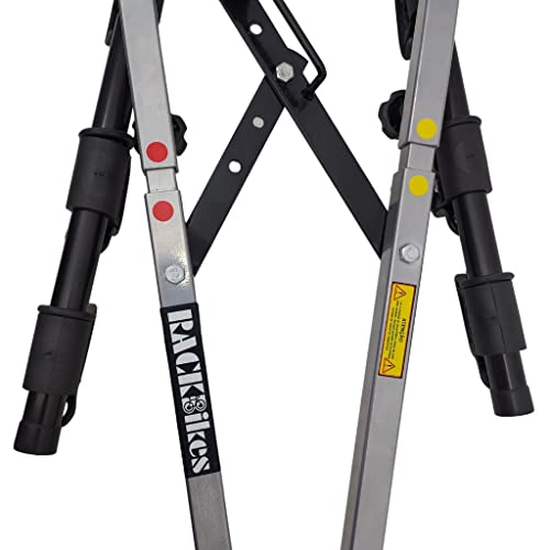 Suporte para bike Transbike Engate p/ 3 bicicletas Prata tira Preta Sedan Hatch