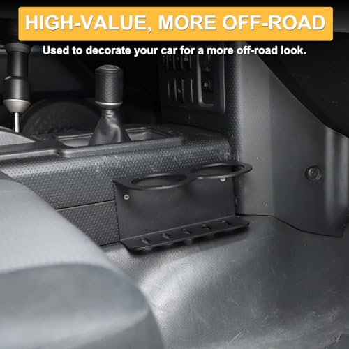 Portavasos para Toyota FJ Cruiser 2007-2021 Aluminio Negro miniatura 5