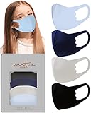 Children’s Basics Collection in Blues by VIRTUE CODE Fabric Face Masks 4 Piece Kids