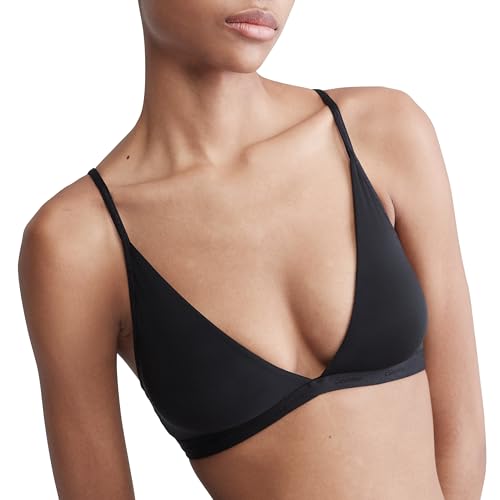 Calvin Klein Form to Body Lightly Lined Triangle Bralette Black