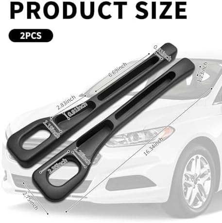 2PCS Upgrade Car Seat Gap Filler Organizer,Car Gap Filler Organizer with Storage Space for Filling Gaps & Storing Items,Versatile Car Accessories Gap Filler for Car Fit Most Vehicles (Black) - 1