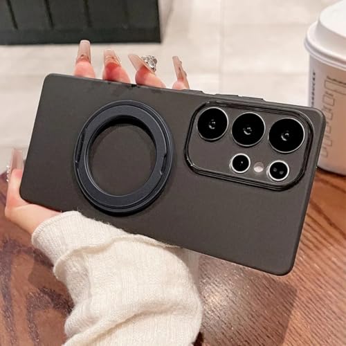 Coque Samsung S25+ mate anti-trace et anti-chute avec support de visionnage