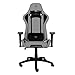 Balam Rush Silla Gamer Thunder V2 / Edition Mediana Plus Tela y Piel/Soporta hasta 150 Kgs Ajuste 4D Cojines de Memory (Gris)