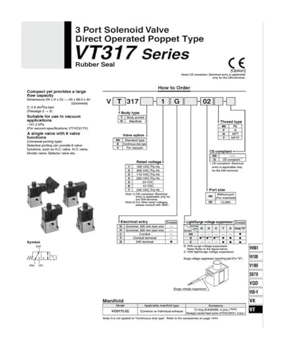 Électrovanne VT307E-5GS pour automatisation de ventouse industrielle - 4