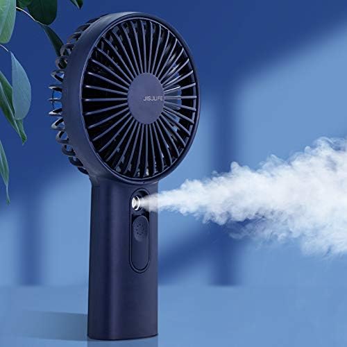 Handheld Misting Mini Fan, 4000 mAh Battery Operated or USB Powered Portable Fan with Cooling Humidifier, 4-15 Hours Battery Life, Water Spray Fan, 3 Setting,Quiet Air Conditioner for Travel and Women